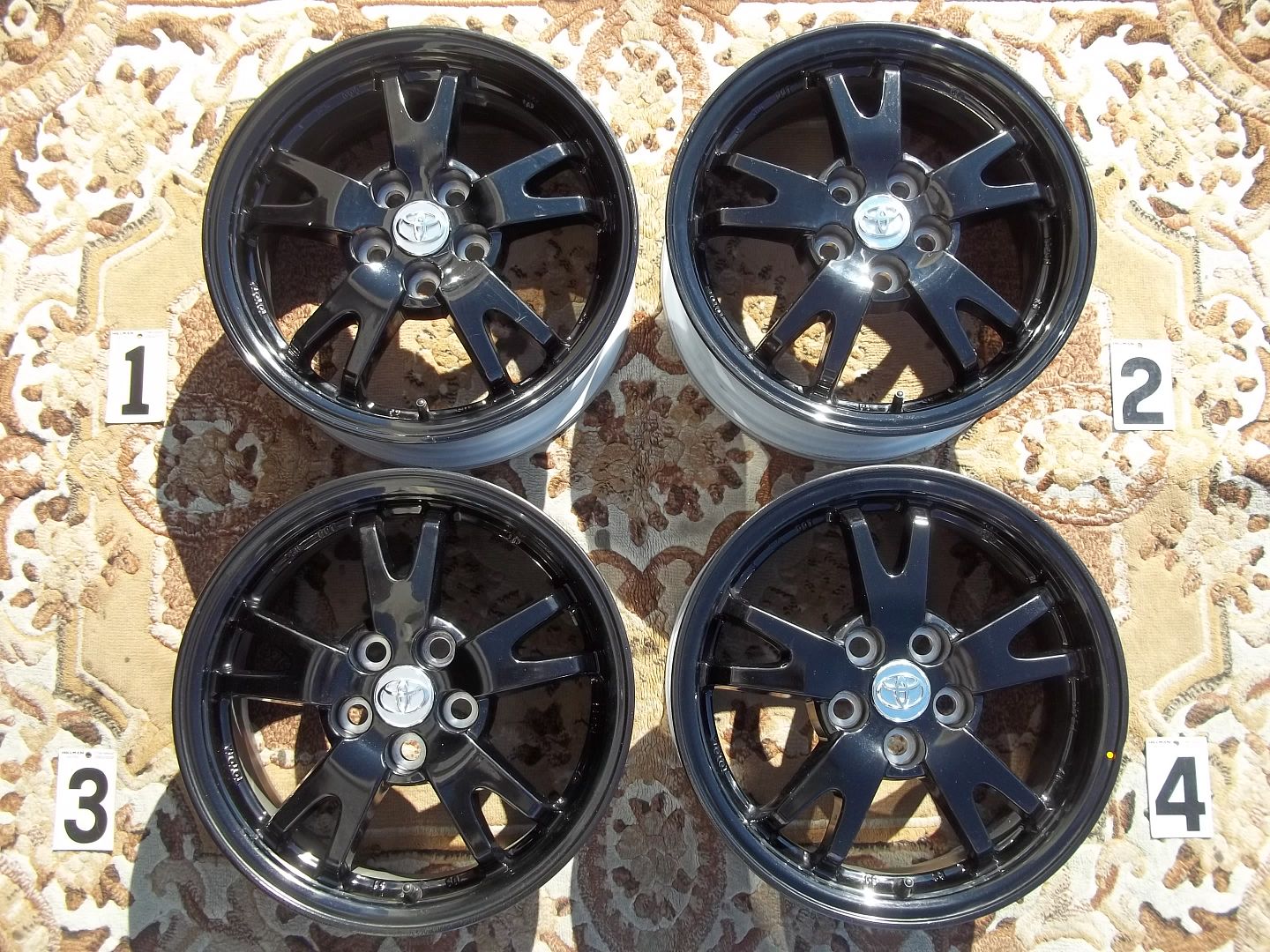 2015 TOYOTA PRIUS 15 WHEELS STOCK OEM FACTORY RIMS BLACK 5x100mm 